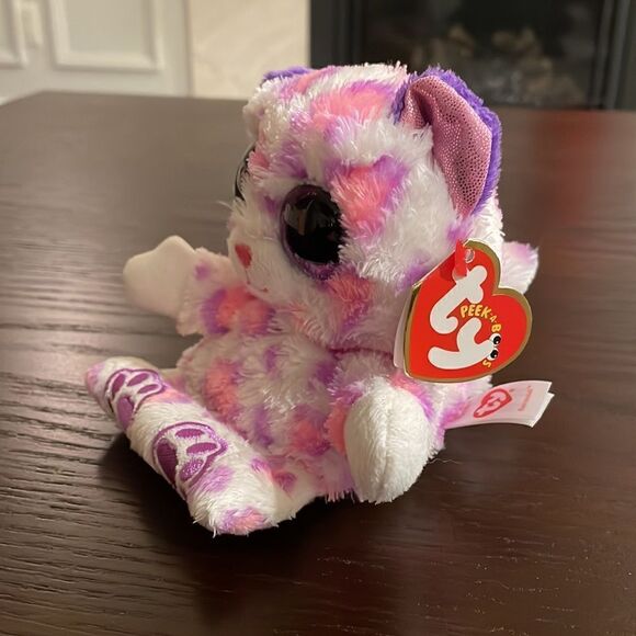 2016 Ty Peak-a-Boos Savannah the Pink and Purple Kitty Cat NWT 6” tall EUC - Picture 2 of 8